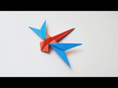 Origami Dragonfly, Easy Origami Tutorial Seri