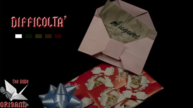 [ORIGAMI ITA] Busta Per Auguri PERSONALIZZABILE || Origami Di Natale