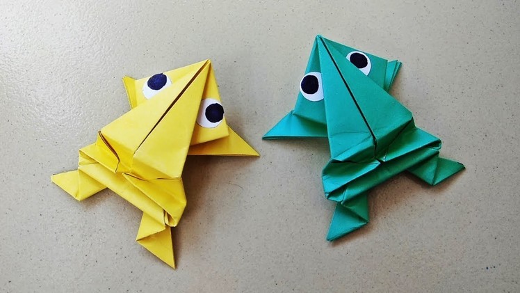 Origami Jumping Frog : How to Make a Paper Frog That Jumps High | Crafts for Kids