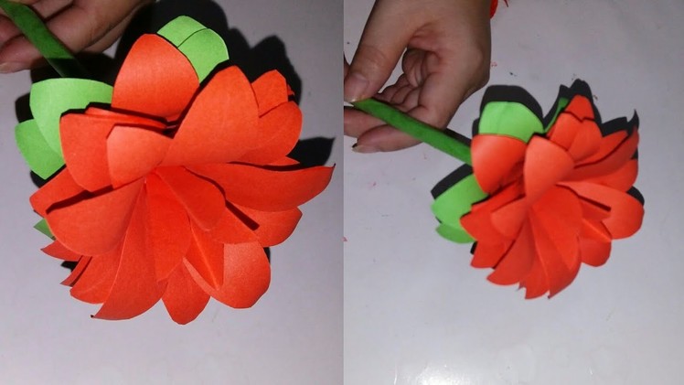 Paper Craft: How to make Paper flower. Easy Paper Flower. Chenly's Crafty Creation