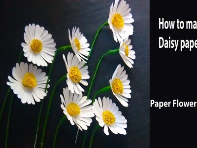 Paper Flowers Pro Diy | How to make daisy paper flowers | paper daisy pattern