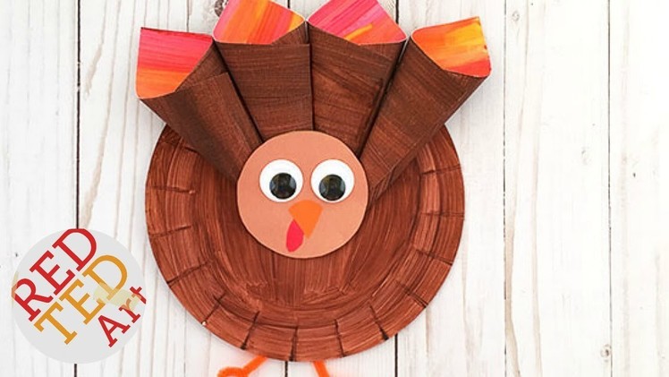 Paper Plate Turkey Craft - Easy Thanksgiving Decor