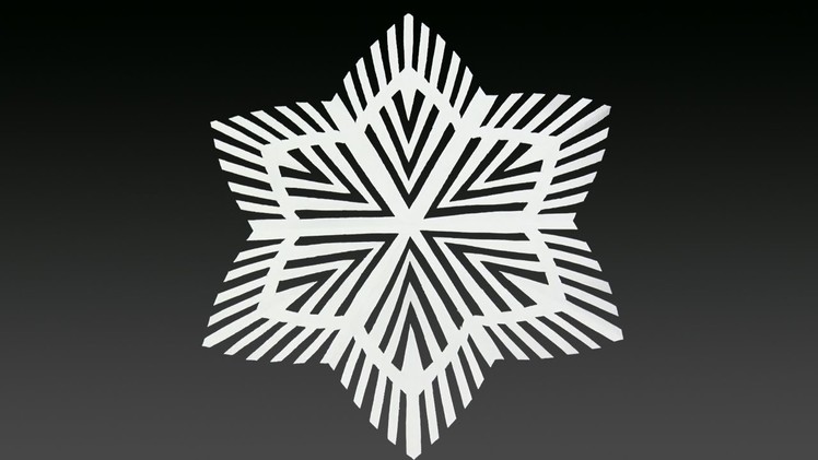 Paper snowflake tutorial ? - Look here! Snowflakes in 10 minutes