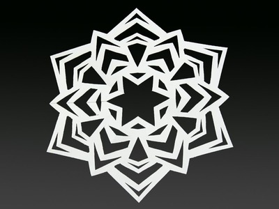 Paper snowflake tutorial ? - Look here! Snowflakes in 7 minutes
