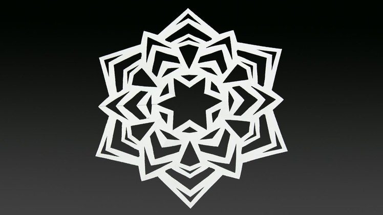 Paper snowflake tutorial ? - Look here! Snowflakes in 7 minutes