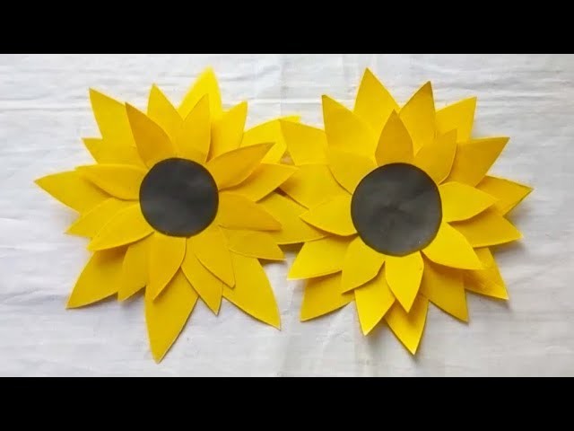 PaperFlowersProDiy | How to make a paper flower | sunflower making | origami sunflower
