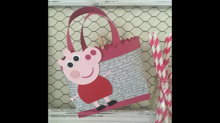 Peppa Pig Punch Art using Stampin Up! Products