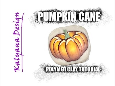 Pumpkin cane - polymer clay tutorial 447