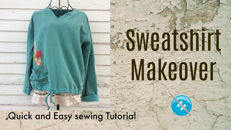 Quick and Easy Sweatshirt Makeover