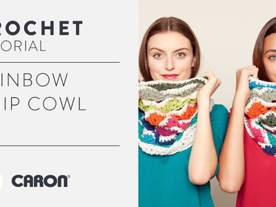 Rainbow Chip Crochet Cowl