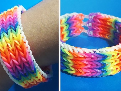 Rubber Band Bracelet | How To Make A Colorful Bracelet With Rubber Bands |
