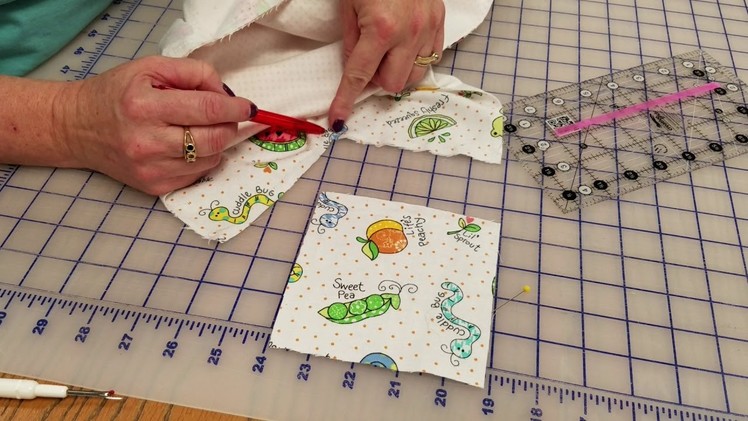 Self Binding Baby Quilt ~ how to fix a corner