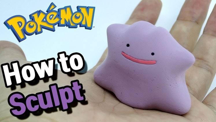 So Easy! Sculpting Ditto Normal-type Pokémon in air dry clay