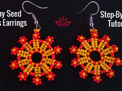 Sunny Seed Bead Earrings 2 - Only Seed Beads Tutorial
