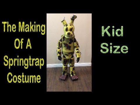 The making of a Springtrap costume for my daughter