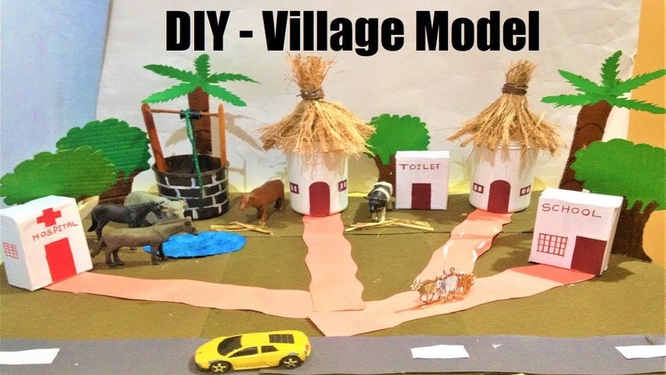 Village model school project | best out of waste | exhibition