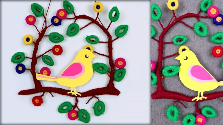 Wall Art Sparrow || News Paper Arts Easy || How to Make Wall Hanging || Decoration Idea