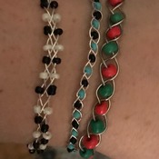 Wire Bead Bracelets