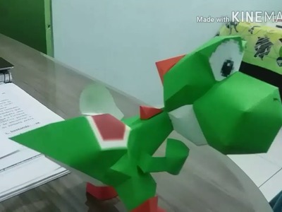 Yoshi Papercraft From Super Smash Bros 64 (by Paperman Returns)