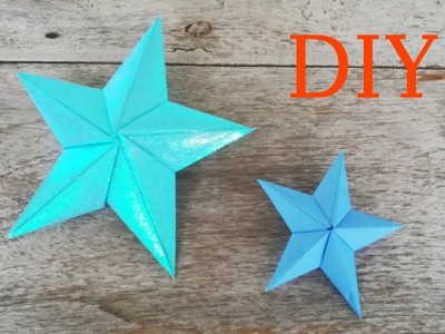 3D Star NO Cut.Easy Origami