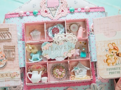 Album with shadowbox by Nadya Lifa. Prima "Heaven Sent"collection