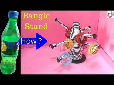 Bangle stand making at home with Plastic bottle | Best out of waste