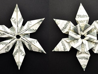 BRILLIANT Money SNOWFLAKE | Christmas Origami Gift out of Dollar bills | Tutorial DIY