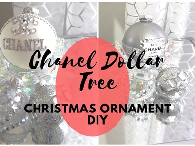 Chanel Dollar Tree Christmas Ornament DIY