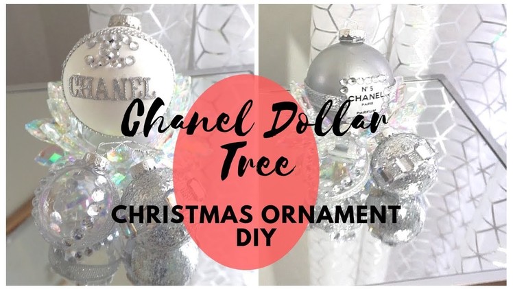 Chanel Dollar Tree Christmas Ornament DIY