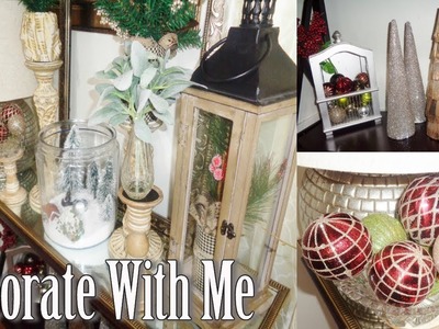 CHRISTMAS DECORATING| Decorate My Console Table With Me