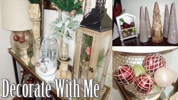 CHRISTMAS DECORATING| Decorate My Console Table With Me