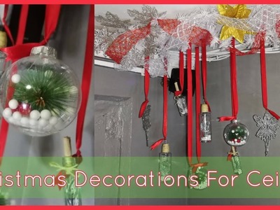 Christmas Decorations For Ceilings | Hanging Balls & Ornaments (Set Up #1)