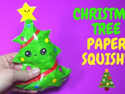 Christmas Tree Paper Squishy | Christmas Crafts for Kids