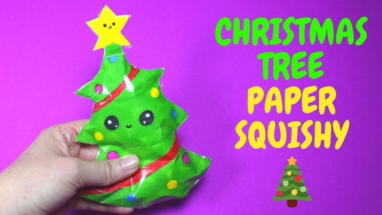 Christmas Tree Paper Squishy | Christmas Crafts for Kids
