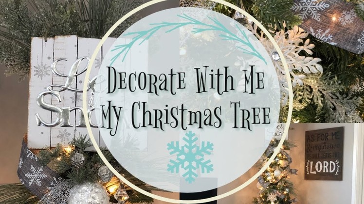Decorate With Me My Christmas Tree | White and Silver Christmas Tree ***Flashing Light in Texts***