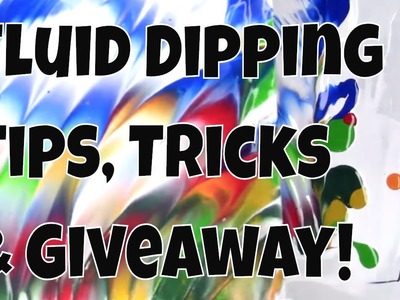 Dipped Cards using Leftover Fluid Acrylic Paints and a Giveaway!