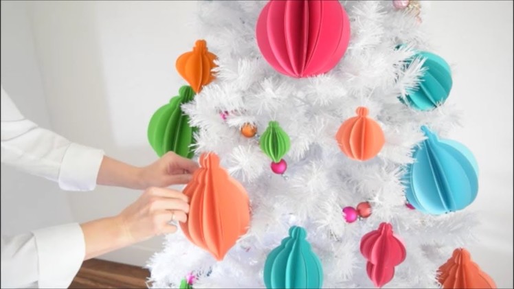 DIY 3D Paper Christmas Ornament Tutorial