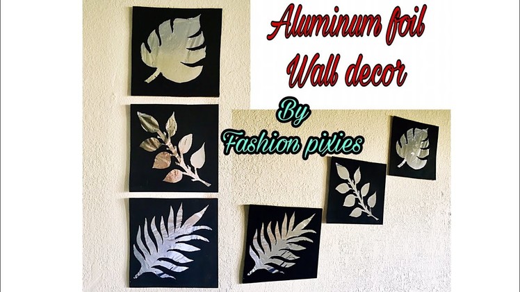 Diy aluminum foil wall art.Unique wall hanging craft.room decor idea.Fashion pixies