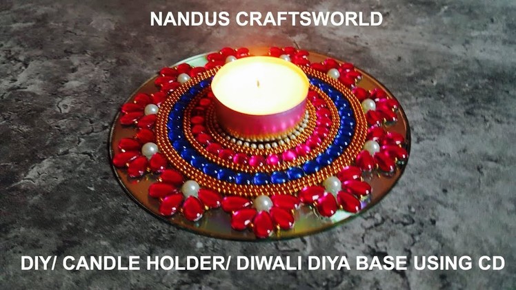 DIY | Candle Holder | DIYA AND CANDLE HOLDER CRAFT| Diwali decoration