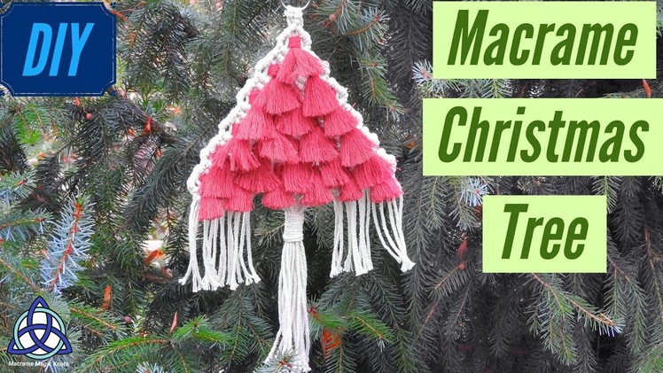 DIY Christmas Tree Macrame Wall Hanging | Christmas Decor