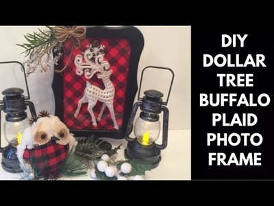 DIY Dollar Tree Buffalo Plaid Frame