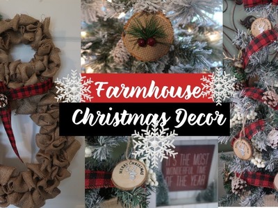 DIY Dollar Tree Christmas Farmhouse Decor | Rustic Christmas Decor | BurlapFabric.com Supplies