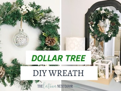 DIY Dollar Tree Christmas Wreath | Dollar Tree Christmas Decor 2018