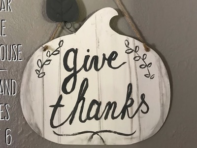 DIY Dollar Tree  Farmhouse  Tips and Dupes  Part 6 Faux Shiplap Sign