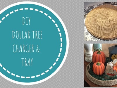 DIY Dollar Tree Rope Charger & Tray  |  Giveaway Closed