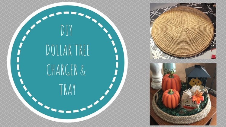 DIY Dollar Tree Rope Charger & Tray  |  Giveaway Closed