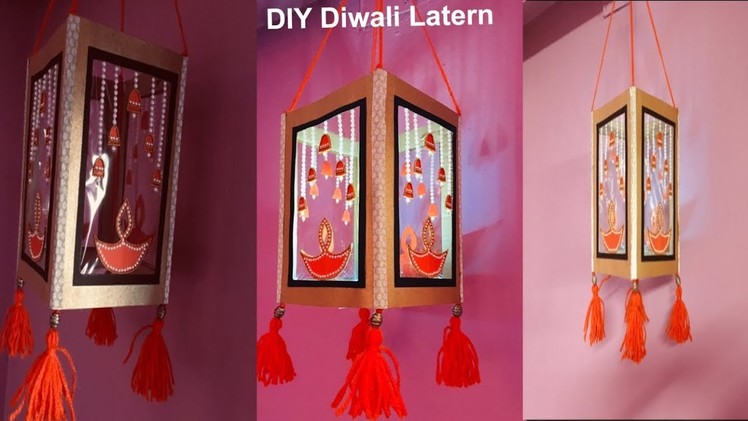 DIY Easy Diwali Lantern | How to make diwali lantern at home | Diwali Lantern making at home