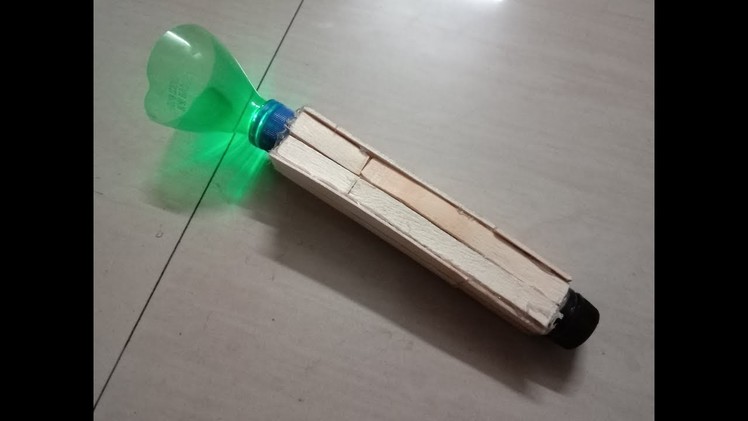 DIY: How to make torch light using popsicle sticks and LED