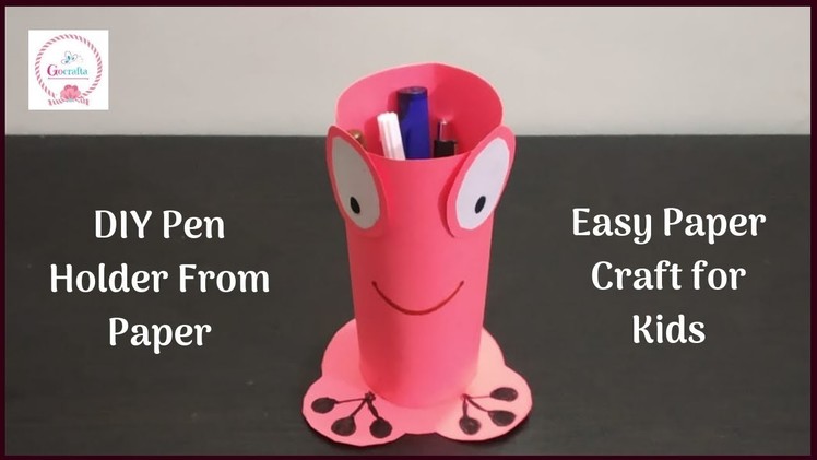 DIY Pen Holder for Kids | Pencil Stand from Paper | Kids Craft Ideas