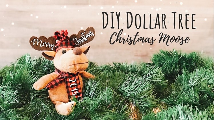 Dollar Tree Moose | Dollar Tree Reindeer | How to Personalize w. HTV | DIY Cricut Christmas